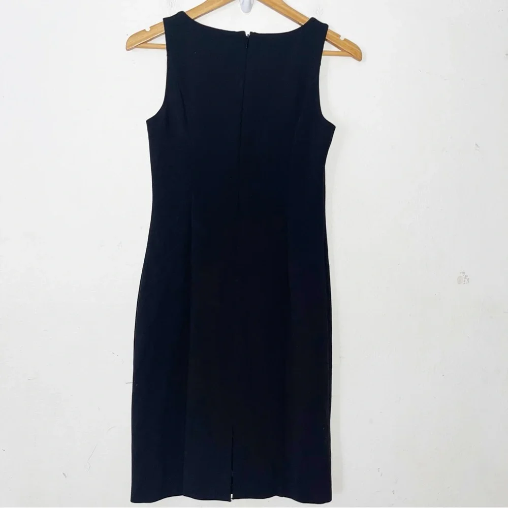 NWT White House Black Market black sweetheart neckline sleeveless sheath dress 2